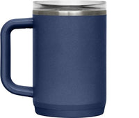 CamelBak Thrive Leak - Proof 16 oz Mug, Insulated Stainless Steel - for Travel, Coffee, Tea, hot Beverages - Spill Proof - Cup - Holder Compatible, Navy - 7DAY'S