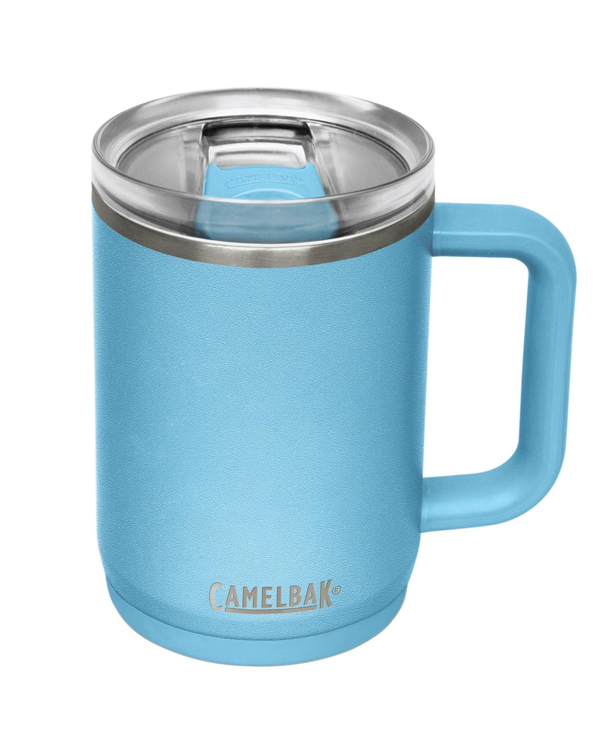 CamelBak Thrive Leak - Proof 16 oz Mug, Insulated Stainless Steel - for Travel, Coffee, Tea, hot Beverages - Spill Proof - Cup - Holder Compatible, Navy - 7DAY'S