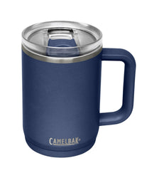 CamelBak Thrive Leak - Proof 16 oz Mug, Insulated Stainless Steel - for Travel, Coffee, Tea, hot Beverages - Spill Proof - Cup - Holder Compatible, Navy - 7DAY'S