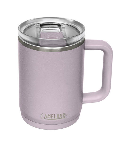 CamelBak Thrive Leak-Proof 16 oz Mug, Insulated Stainless Steel - for Travel, Coffee, Tea, hot Beverages - Spill Proof - Cup-Holder Compatible, Navy