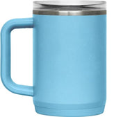 CamelBak Thrive Leak - Proof 16 oz Mug, Insulated Stainless Steel - for Travel, Coffee, Tea, hot Beverages - Spill Proof - Cup - Holder Compatible, Navy - 7DAY'S