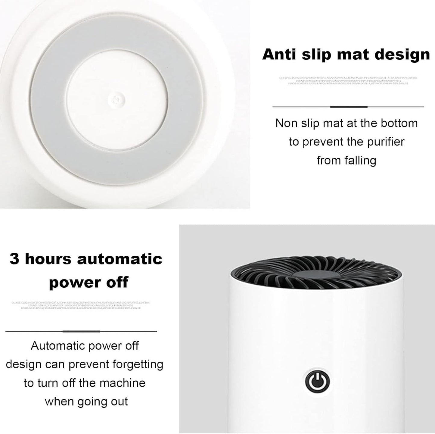 Car Air Purifier, Portable Ionic Air Purifiers,USB Power Supply,Remove Smoke Dust ,Removes Dust Pet Odors Pollen - 7DAY'S