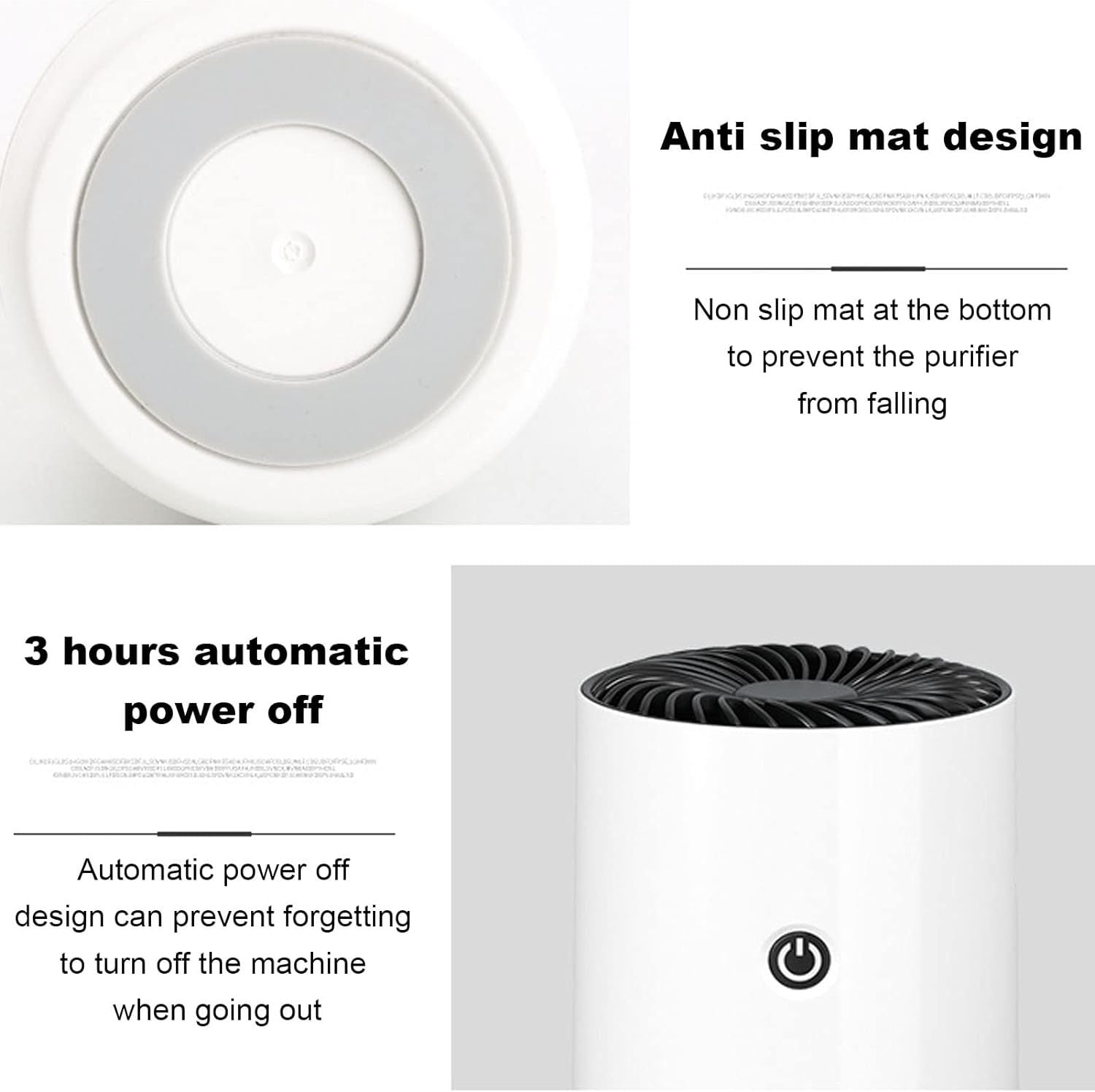 Car Air Purifier, Portable Ionic Air Purifiers,USB Power Supply,Remove Smoke Dust ,Removes Dust Pet Odors Pollen - 7DAY'S