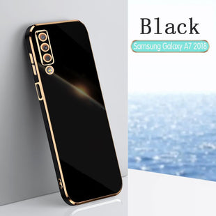Case for Samsung Galaxy A7 2018 Phone Case Soft TPU Samsung Galaxy A7 2018 Phone Case (Samsung Galaxy A7 2018-diandu-hei)