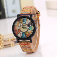 Casual Vintage Leather Women Quartz Wrist Watch Gift Clock - 7DAY'S