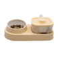 Cat Water Dispenser and Feeding Bowl 2 - in - 1, Dry and wet separation automatic water dispenser Sturdy cat feeding bowl Cat and dog feeding supplies easy to clean flow design Christmas gift - 7DAY'S