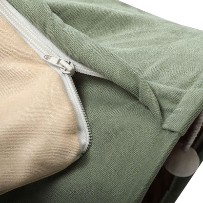 Cat's Telescopic Tunnel Cushioned Bed Pet Nest Teasing Balls Zipper Connection Feline Supplies, Bright Green XH - 7DAY'S