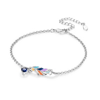 Silver Plated Stars Heart Shape Butterflies Clover Clasp Bracelet for Women Fit Original Charms Beads DIY Making Gift