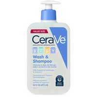 CeraVe Baby Wash & Shampoo, Fragrance, Paraben, & Sulfate Free Shampoo for Tear - Free Baby Bath Time, 8 Ounce - 7DAY'S