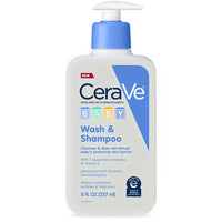 CeraVe Baby Wash & Shampoo, Fragrance, Paraben, & Sulfate Free Shampoo for Tear - Free Baby Bath Time, 8 Ounce - 7DAY'S