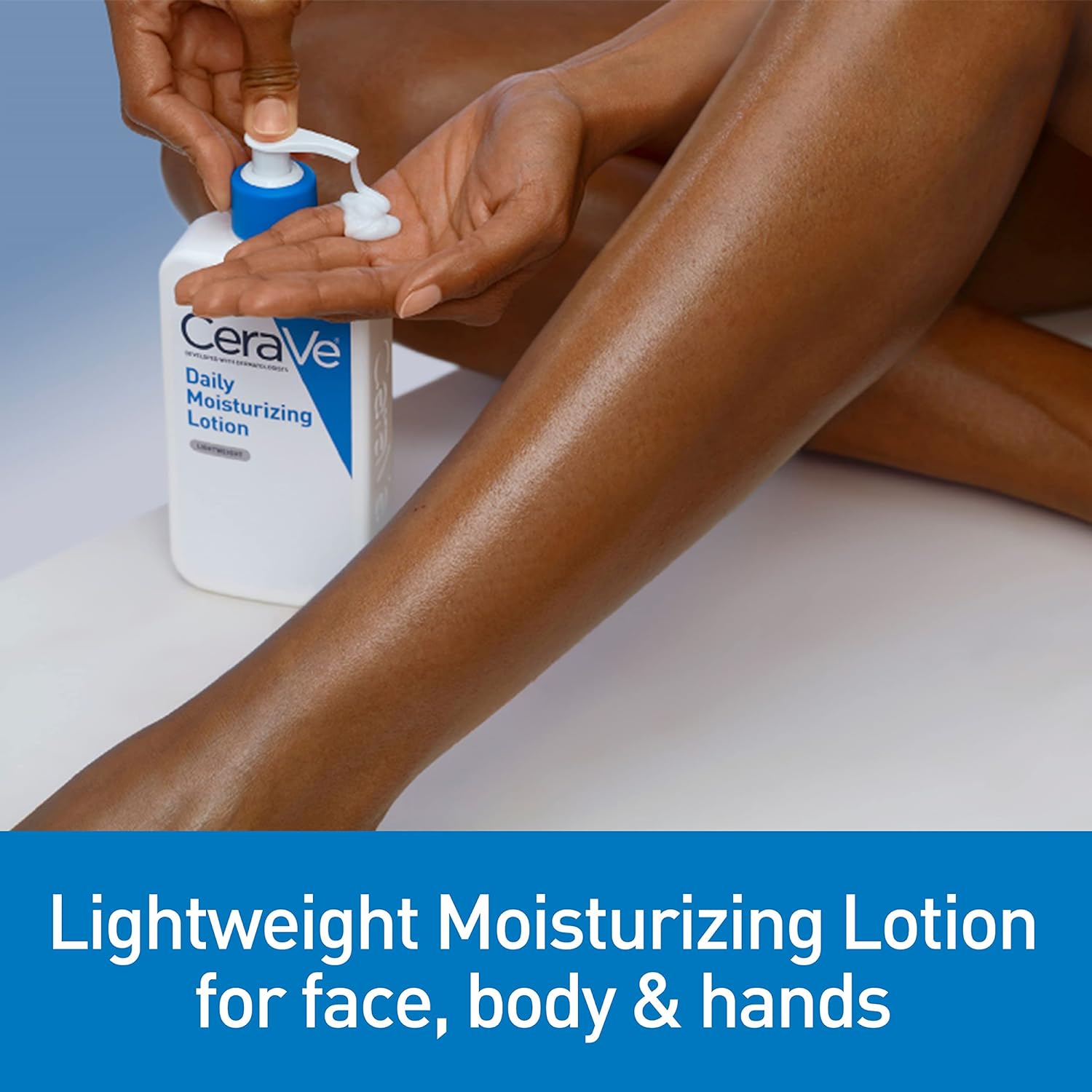 CeraVe Daily Moisturizing Lotion for Dry Skin, Body Lotion & Face Moisturizer with Hyaluronic Acid and Ceramides, Daily Moisturizer, Fragrance Free, Oil - Free, 19 Ounce - 7DAY'S