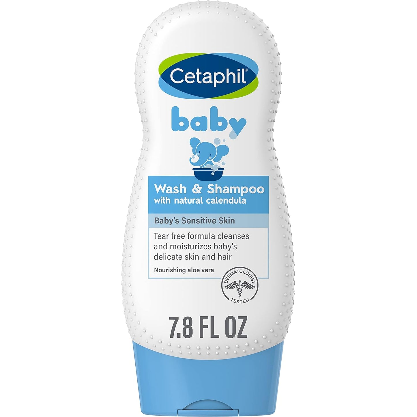 Cetaphil Baby Shampoo and Body Wash with Organic Calendula, Tear Free, Hypoallergenic, Ideal for Everyday Use, Dermatologist Tested, 7.8oz - 7DAY'S