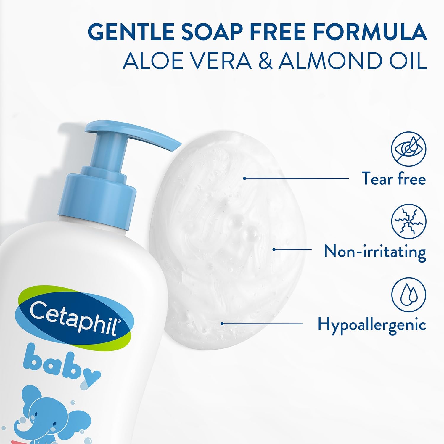 Cetaphil Baby Shampoo and Body Wash with Organic Calendula, Tear Free, Hypoallergenic, Ideal for Everyday Use, Dermatologist Tested, 7.8oz - 7DAY'S