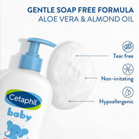 Cetaphil Baby Shampoo and Body Wash with Organic Calendula, Tear Free, Hypoallergenic, Ideal for Everyday Use, Dermatologist Tested, 7.8oz - 7DAY'S