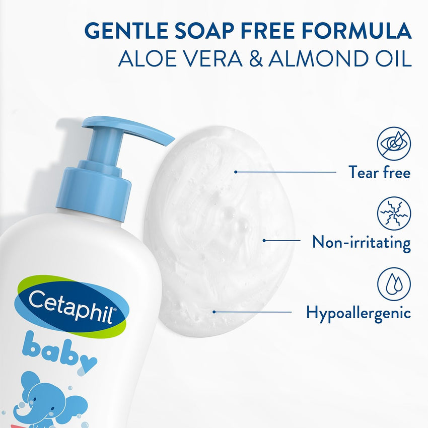 Cetaphil Baby Shampoo and Body Wash with Organic Calendula, Tear Free, Hypoallergenic, Ideal for Everyday Use, Dermatologist Tested, 7.8oz - 7DAY'S