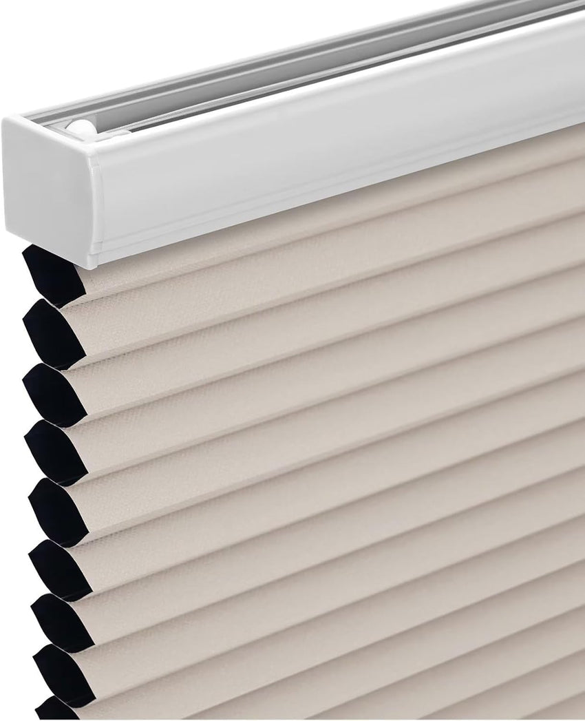Changshade Cordless Cellular Shades, Blackout Honeycomb Shades for Windows, Room Darkening Pleated Blinds, Easy to Install for Indoor Windows and French Doors, 19" W x 36" H, Grey - 7DAY'S