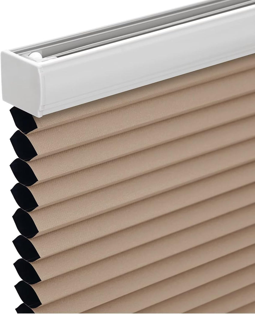 Changshade Cordless Cellular Shades, Blackout Honeycomb Shades for Windows, Room Darkening Pleated Blinds, Easy to Install for Indoor Windows and French Doors, 19" W x 36" H, Grey - 7DAY'S