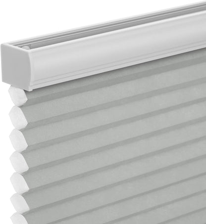 Changshade Cordless Cellular Shades, Blackout Honeycomb Shades for Windows, Room Darkening Pleated Blinds, Easy to Install for Indoor Windows and French Doors, 19" W x 36" H, Grey - 7DAY'S
