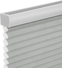 Changshade Cordless Cellular Shades, Blackout Honeycomb Shades for Windows, Room Darkening Pleated Blinds, Easy to Install for Indoor Windows and French Doors, 19" W x 36" H, Grey - 7DAY'S