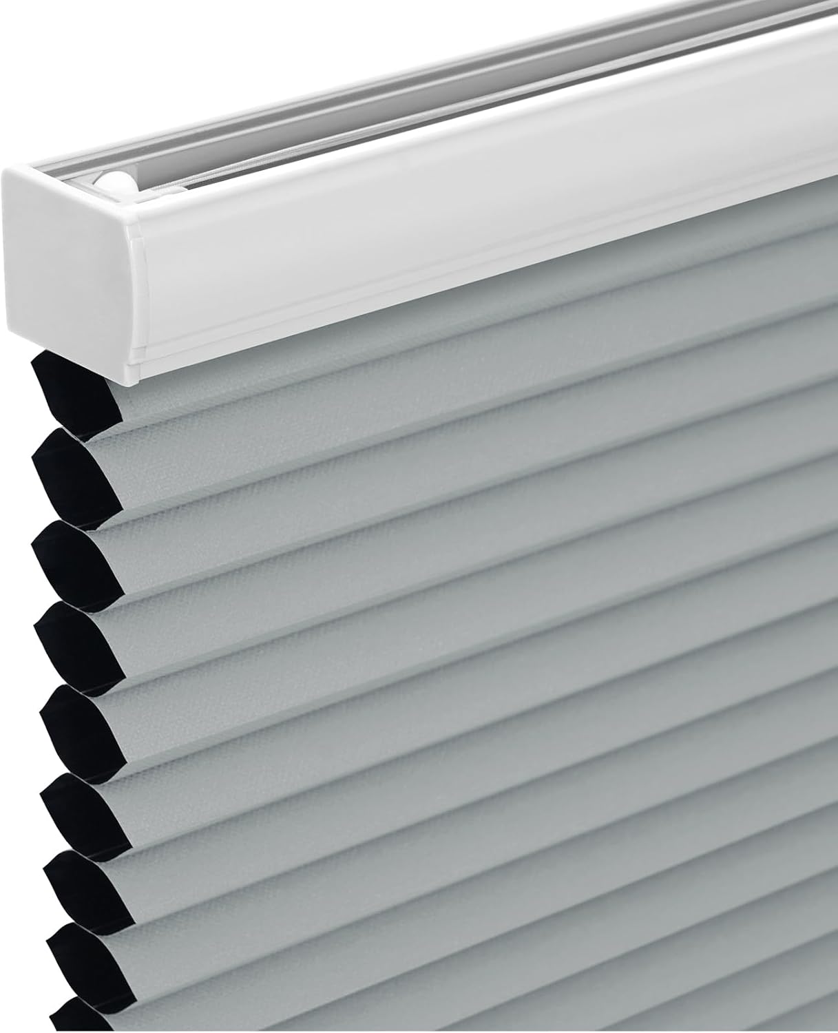 Changshade Cordless Cellular Shades, Blackout Honeycomb Shades for Windows, Room Darkening Pleated Blinds, Easy to Install for Indoor Windows and French Doors, 19" W x 36" H, Grey - 7DAY'S