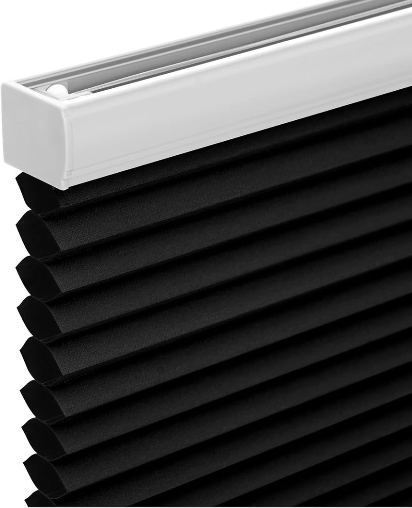 Changshade Cordless Cellular Shades, Blackout Honeycomb Shades for Windows, Room Darkening Pleated Blinds, Easy to Install for Indoor Windows and French Doors, 19" W x 36" H, Grey - 7DAY'S