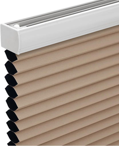 Changshade Cordless Cellular Shades, Blackout Honeycomb Shades for Windows, Room Darkening Pleated Blinds, Easy to Install for Indoor Windows and French Doors, 19" W x 36" H, Grey - 7DAY'S