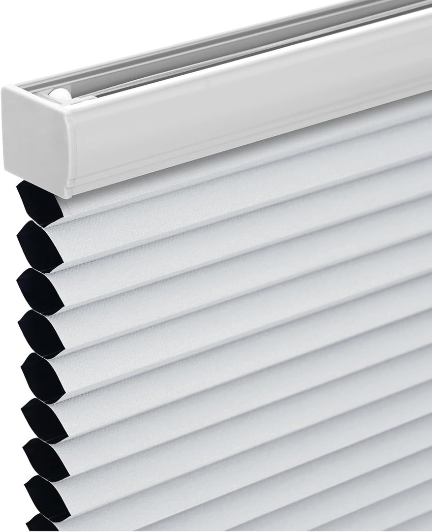 Changshade Cordless Cellular Shades, Blackout Honeycomb Shades for Windows, Room Darkening Pleated Blinds, Easy to Install for Indoor Windows and French Doors, 19" W x 36" H, Grey - 7DAY'S