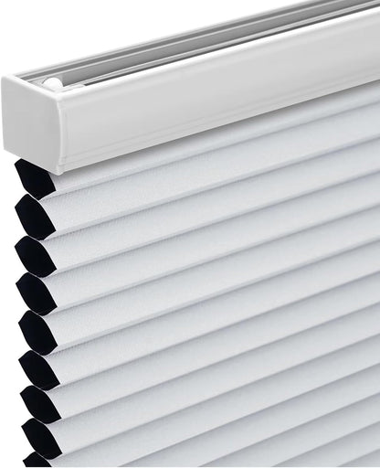 Changshade Cordless Cellular Shades, Blackout Honeycomb Shades for Windows, Room Darkening Pleated Blinds, Easy to Install for Indoor Windows and French Doors, 19" W x 36" H, Grey - 7DAY'S
