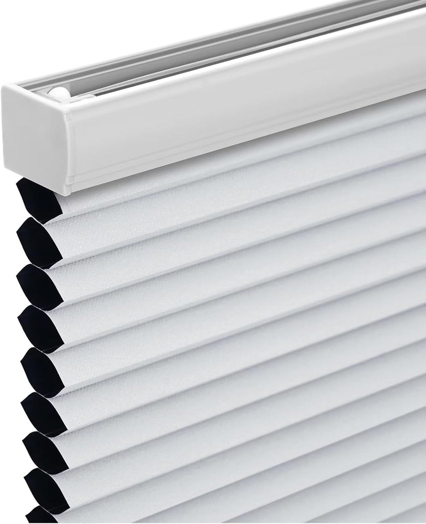 Changshade Cordless Cellular Shades, Blackout Honeycomb Shades for Windows, Room Darkening Pleated Blinds, Easy to Install for Indoor Windows and French Doors, 19" W x 36" H, Grey - 7DAY'S