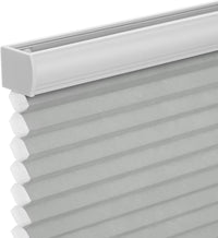 Changshade Cordless Cellular Shades, Blackout Honeycomb Shades for Windows, Room Darkening Pleated Blinds, Easy to Install for Indoor Windows and French Doors, 19" W x 36" H, Grey - 7DAY'S