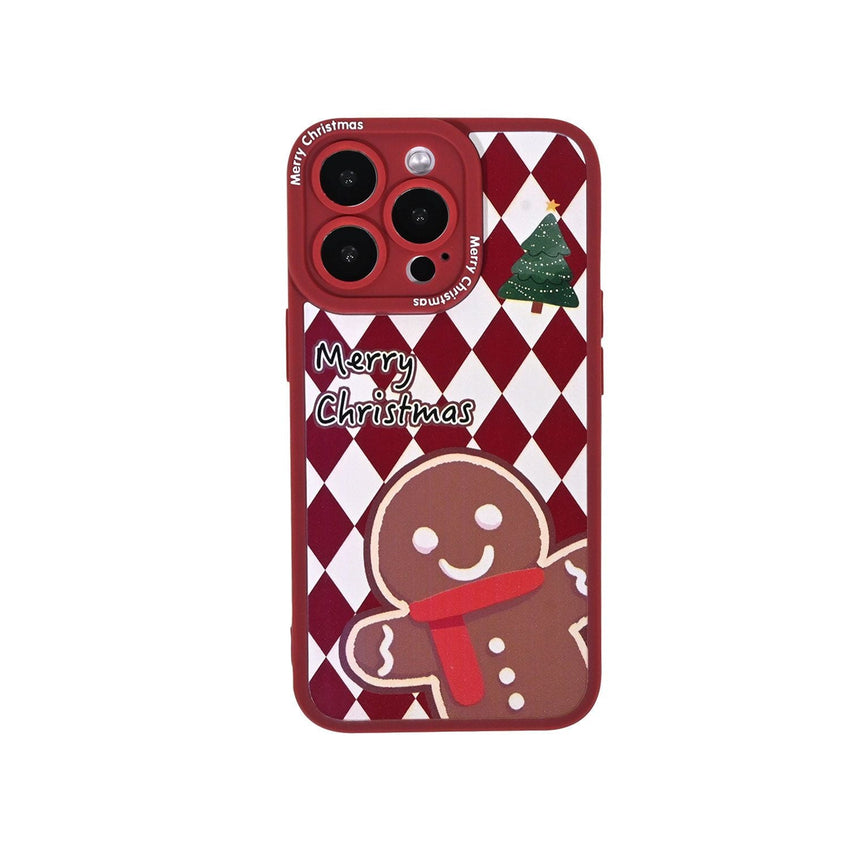 Christmas Gingerbread Man iPhone 14 Phone Case 13pro Apple 12 Cat's Eye 11 Thanksgiving 7/8 Burgundy xs - 7DAY'S