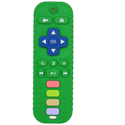 Chuya Baby Teether Toy Chew Toy for Babies 3 - 24 Months TV Remote Control Shape Teething Relief Baby Toys for Infants (Black) - 7DAY'S