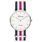 Classic Fashion Stripe Nylon Band Women Watch Top Luxury Brand Men Quartz Wrist Watch Lady Watch Montre Femme Horloge Saat Clock - 7DAY'S