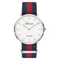 Classic Fashion Stripe Nylon Band Women Watch Top Luxury Brand Men Quartz Wrist Watch Lady Watch Montre Femme Horloge Saat Clock - 7DAY'S