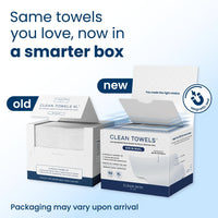 Clean Skin Club Clean Towels XL™, 100% USDA Biobased Face Towel, Disposable Face Towelette, Eczema Association Accepted, Makeup Remover Dry Wipes, Ultra Soft, 50 Ct, 1 Pack - 7DAY'S