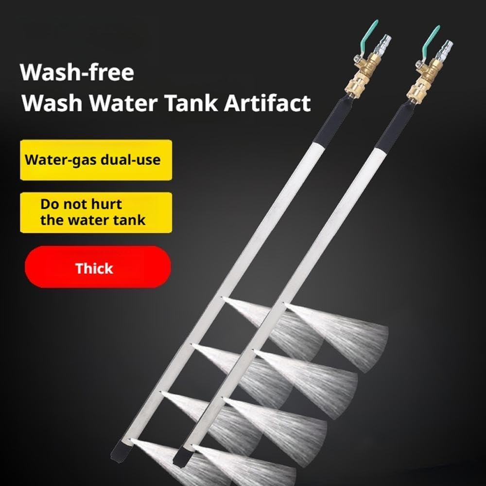 Clear and Clever Radiator Cleaner, Clearandclever Radiator Cleaner, 23.6 Inch（60cm） Thickened Radiator Cleaning Wand with Water & Air Dual - Purpose Connector, Flat Radiator Cleaning for Garden Hose (1) - 7DAY'S