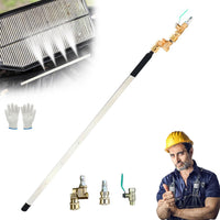 Clear and Clever Radiator Cleaner, Clearandclever Radiator Cleaner, 23.6 Inch（60cm） Thickened Radiator Cleaning Wand with Water & Air Dual - Purpose Connector, Flat Radiator Cleaning for Garden Hose (1) - 7DAY'S