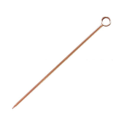 Copper-colored headpin with loop for jewelry making and crafting projects