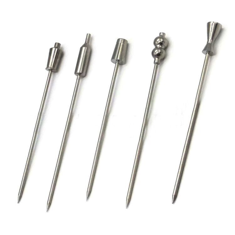 Stainless steel meat injector needles with varied tips for marinade injection, kitchen cooking tools