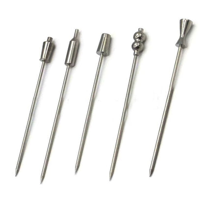 Stainless steel meat injector needles with varied tips for marinade injection, kitchen cooking tools