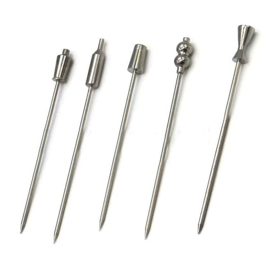 Stainless steel meat injector needles with varied tips for marinade injection, kitchen cooking tools
