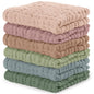 Comfy Cubs Muslin Burp Cloths 20" x 10", Pack of 10 - Large, 6 - Layer, Ultra Absorbent 100% Cotton for Baby Drool and Messes - Soft, Safe & Gentle Baby Burp Cloths for Boys & Girls - Multi - 7DAY'S