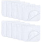 Comfy Cubs Muslin Burp Cloths 20" x 10", Pack of 10 - Large, 6 - Layer, Ultra Absorbent 100% Cotton for Baby Drool and Messes - Soft, Safe & Gentle Baby Burp Cloths for Boys & Girls - Multi - 7DAY'S