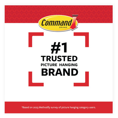 Command 15 lb Large Picture Hanging Strips 14 Pairs (28 Command Strips), Damage - Free Hanging Picture Hangers, No Tools Wall Hanger for Home Decor, White Adhesive - 7DAY'S