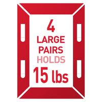Command 15 lb Large Picture Hanging Strips 14 Pairs (28 Command Strips), Damage - Free Hanging Picture Hangers, No Tools Wall Hanger for Home Decor, White Adhesive - 7DAY'S