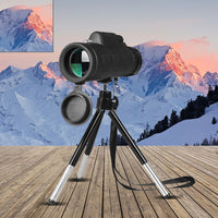 Compatible with Apple, Monocular Telescope Zoom Scope with Compass Phone Clip Tripod - 7DAY'S