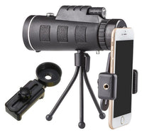 Compatible with Apple, Monocular Telescope Zoom Scope with Compass Phone Clip Tripod - 7DAY'S