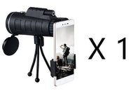 Compatible with Apple, Monocular Telescope Zoom Scope with Compass Phone Clip Tripod - 7DAY'S