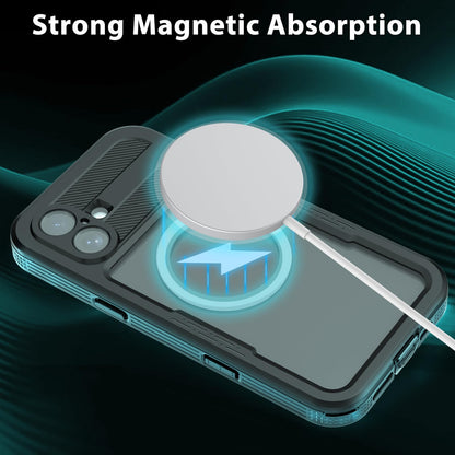 Compatible with iPhone 16 Pro Max Waterproof Case, Shockproof Phone Case with Built in Screen Protector, Full Body Protective Case for iPhone 16 Pro Max 6.9 inch 2024 (Black, 16 Pro Max) - 7DAY'S