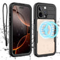 Compatible with iPhone 16 Pro Max Waterproof Case, Shockproof Phone Case with Built in Screen Protector, Full Body Protective Case for iPhone 16 Pro Max 6.9 inch 2024 (Black, 16 Pro Max) - 7DAY'S